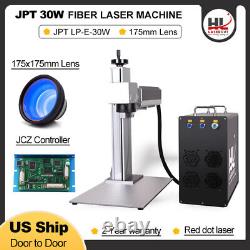 JPT 30W Fiber Laser Marking Machine 175x175mm Engraving Steel Metal EzCad2