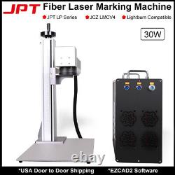 JPT 30W Fiber Laser Marking Machine for Steel Metal Engraving EzCad2 USA Ship