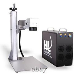 JPT 50W Fiber Laser Marking Machine 175175mm Metal Engraving EzCad2 with Rotary