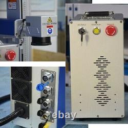 JPT 50W Fiber Laser Marking Machine for Ring Jewelry Two Rotary D69 and D125 FDA