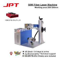 JPT 50W LP 200200mm Fiber Laser Marking Cutting Machine JCZ Board Rotary Axis