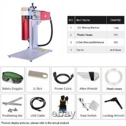 JPT 5W 355m UV Fiber Laser Marking Machine S&A Water Chiller Glass Marker Wood