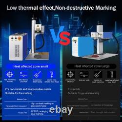 JPT 5W UV Fiber Laser Marking Engraver Machine for glass plastic Water Chiller