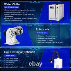 JPT 5W UV Fiber Laser Marking Engraver Machine for glass plastic Water Chiller