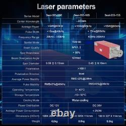 JPT 5W UV Fiber Laser Marking Engraver Machine for glass plastic Water Chiller