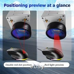 JPT 60W Fiber Laser Marking Cutting Engraver Machine Rotation JCZ For Metal US