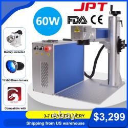 JPT 60W MOPA Fiber Laser Engraver Color Marking Machine for Metal Stain Steel