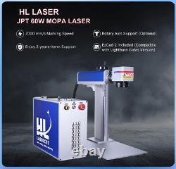 JPT 60W MOPA Fiber Laser Metal Engraving Titanium Stainless Steel Color Marking