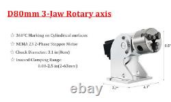 JPT 60W Mopa Fiber Laser Marking Metal Engraving Rotary axis Ezcad JCZ Board US