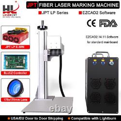 JPT LP 30W Fiber Laser Marking Machine for Metals Engraving EzCad2 US Stock