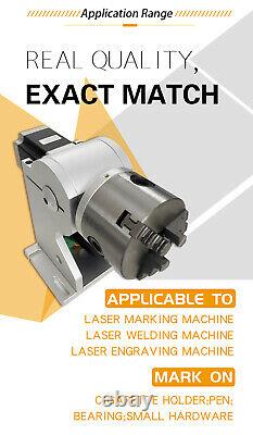 JPT Laser 50W Fiber Laser Marking Engraving Firearms Gun D100 Rotary EZCAD 3