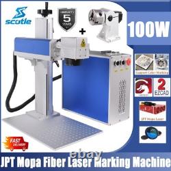 JPT M7 100W Fiber Laser Marking Machine Metal Engraver Color Marker Rotary Axis