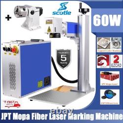 JPT M7 60W Fiber Laser Marking Engraver Machine Metal Steel Color Marker &Rotary