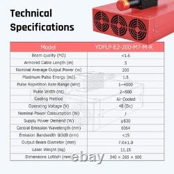 JPT M7 MOPA Laser Source 60W 100W 200W 300W for Fiber Laser Marking Machine US