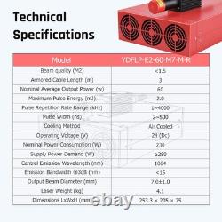 JPT M7 MOPA Laser Source 60W 100W 200W 300W for Fiber Laser Marking Machine US