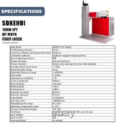 JPT M7 Mopa Fiber Laser Engraver Machine 100W Color Marking 11.8x11.8& Rotary