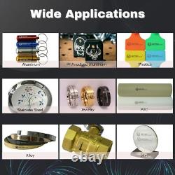 JPT M7 Mopa Fiber Laser Engraver Machine 100W Color Marking 11.8x11.8& Rotary