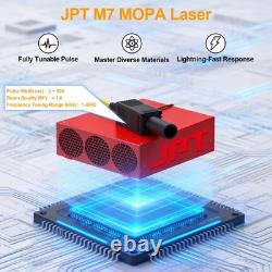 JPT MOPA 3D Fiber Laser Marking Machine Curved Relief Deep Engraving Marker