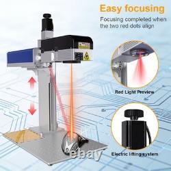 JPT MOPA 3D Fiber Laser Marking Machine Curved Relief Deep Engraving Marker