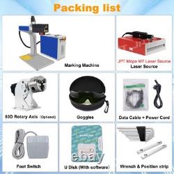 JPT MOPA 3D Fiber Laser Marking Machine Curved Relief Deep Engraving Marker