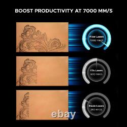 JPT MOPA 80W Fiber Laser Engraver Laser Etching Marking Machine with Rotary Axis