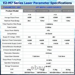 JPT MOPA Fiber Laser Engraver 100W Color Marking Rotary 200x200mm EZCAD Lite