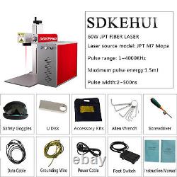 JPT MOPA Fiber Laser Marking Machine 60W Metal Engraver 300x300mm Color Marking