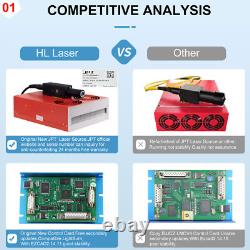 JPT MOPA M7 200W Fiber Laser Cutting Engraver Machine with 800mm Lifting Rotary