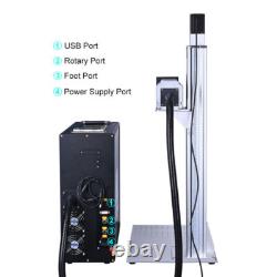 JPT MOPA M7 200W Fiber Laser Cutting Engraver Machine with 800mm Lifting Rotary
