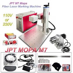 JPT MOPA M7 20W 30W 60W 80W 100W Fiber Laser Marking Machine Color Print Metal
