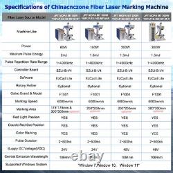 JPT MOPA M7 300W Fiber Laser Marking Machine Metal Steel Engraving Colors Marker