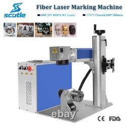 JPT MOPA M7 60W Fiber Laser Marking Machine Metal Marking with Rotary US Ship