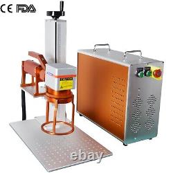JPT MOPA M7 60W Fiber Laser Marking Machine Metal Marking with Rotary US Ship