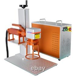 JPT MOPA M7 60W Fiber Laser Marking Machine Metal Marking with Rotary US Ship