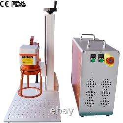 JPT MOPA M7 60W Fiber Laser Marking Machine Metal Marking with Rotary US Ship