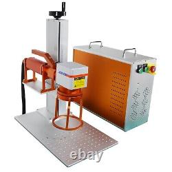 JPT MOPA M7 60W Fiber Laser Marking Machine Metal Marking with Rotary US Ship