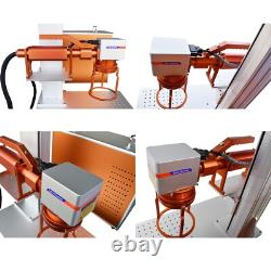 JPT MOPA M7 60W Fiber Laser Marking Machine Metal Marking with Rotary US Ship