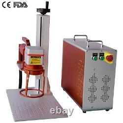 JPT MOPA M7 60W Fiber Laser Marking Machine Metal Marking with Rotary US Ship