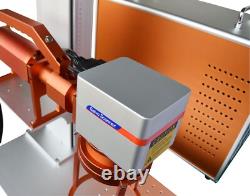 JPT MOPA M7 60W Fiber Laser Marking Machine Metal Marking with Rotary US Ship