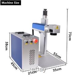 JPT Mopa 60W Fiber Laser Colorful Marking Rotary Machine Gold Jewelry Engraving