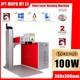 Jpt Mopa Laser 100w Fiber Laser Marking Machine Engraver Marker 300mmx300mm Lens