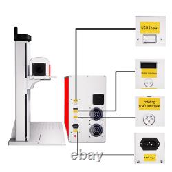 JPT Mopa Laser 100W Fiber Laser Marking Machine Engraver Marker 300mmx300mm Lens