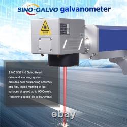 JPT Mopa M7 100W Fiber Laser Engraver Marking Cutting Machine with Rotary US