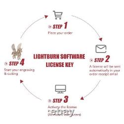 LIGHTBURNT Software for CO2 Fiber Laser Engraver Marker Comp. Linux Windows Mac
