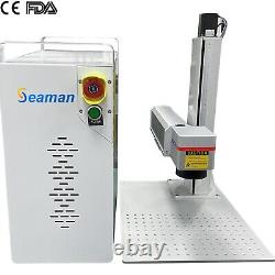 Laser 100W JPT Fiber Laser Engraver Color Marking 12x12 MOPA Marking Machine