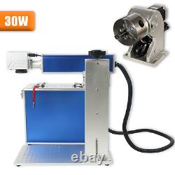 Laser Marking Machine 30W Fiber Laser Engraver with Rotary Axis