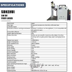 Logan 5W UV Laser Engraver Fiber Laser Marking Machine 175x175mm Leather Plastic