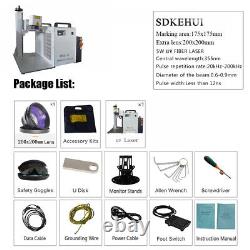Logan 5W UV Laser Engraver Fiber Laser Marking Machine 175x175mm Leather Plastic