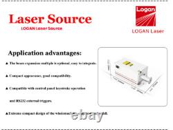 Logan 5W uv Laser fiber Laser Marking Leather Plastic Glass Packaging 200x200mm