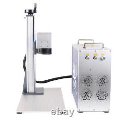 MAX 30W Fiber Laser Marking Machine 110x110mm Metal Engrave with Rotary Axis